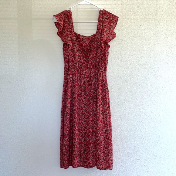 Pink floral dress. Brand: Monteau. - Picture 2 of 3